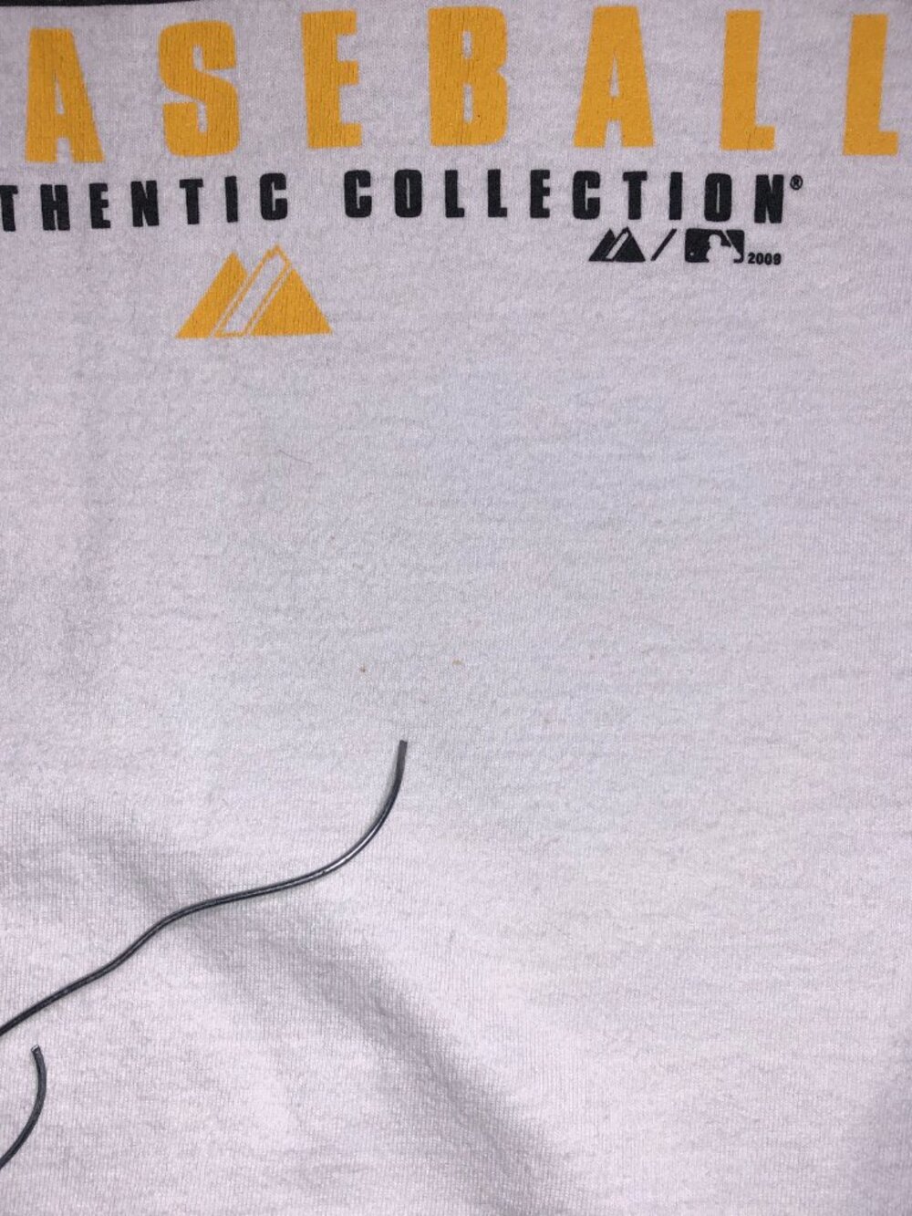 Roberto Clemente Shirt Men Medium Retro Ringer Pittsburgh Pirates MLB Majestic - Picture 7 of 7